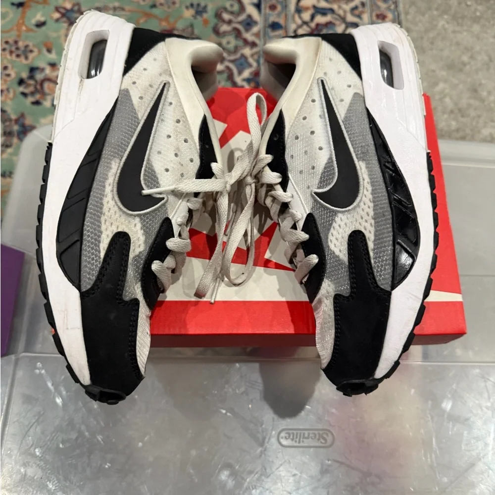 Nike Kids' Black‎ and White Mesh Sneakers